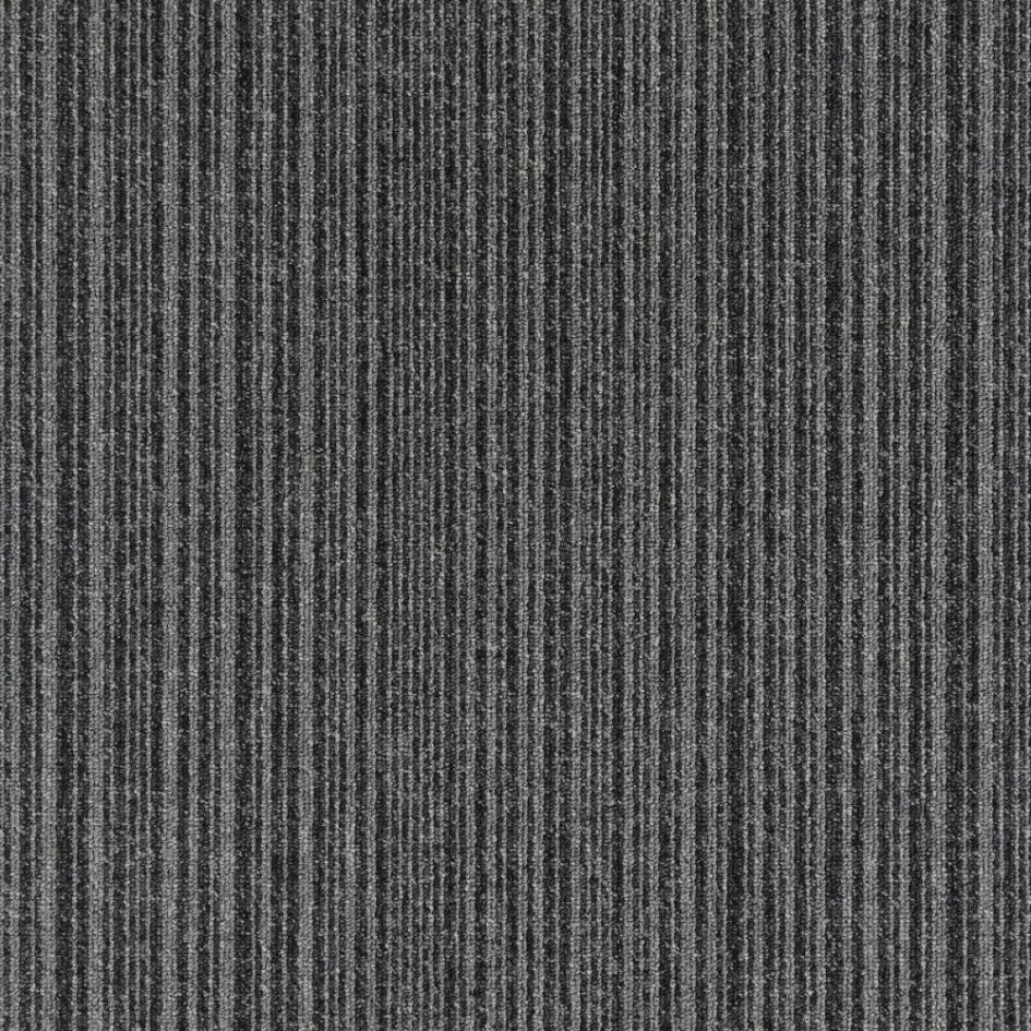 Wykładzina dywanowa w płytkach Go To (Burmatex) kolor 21902-coal-grey-stripe