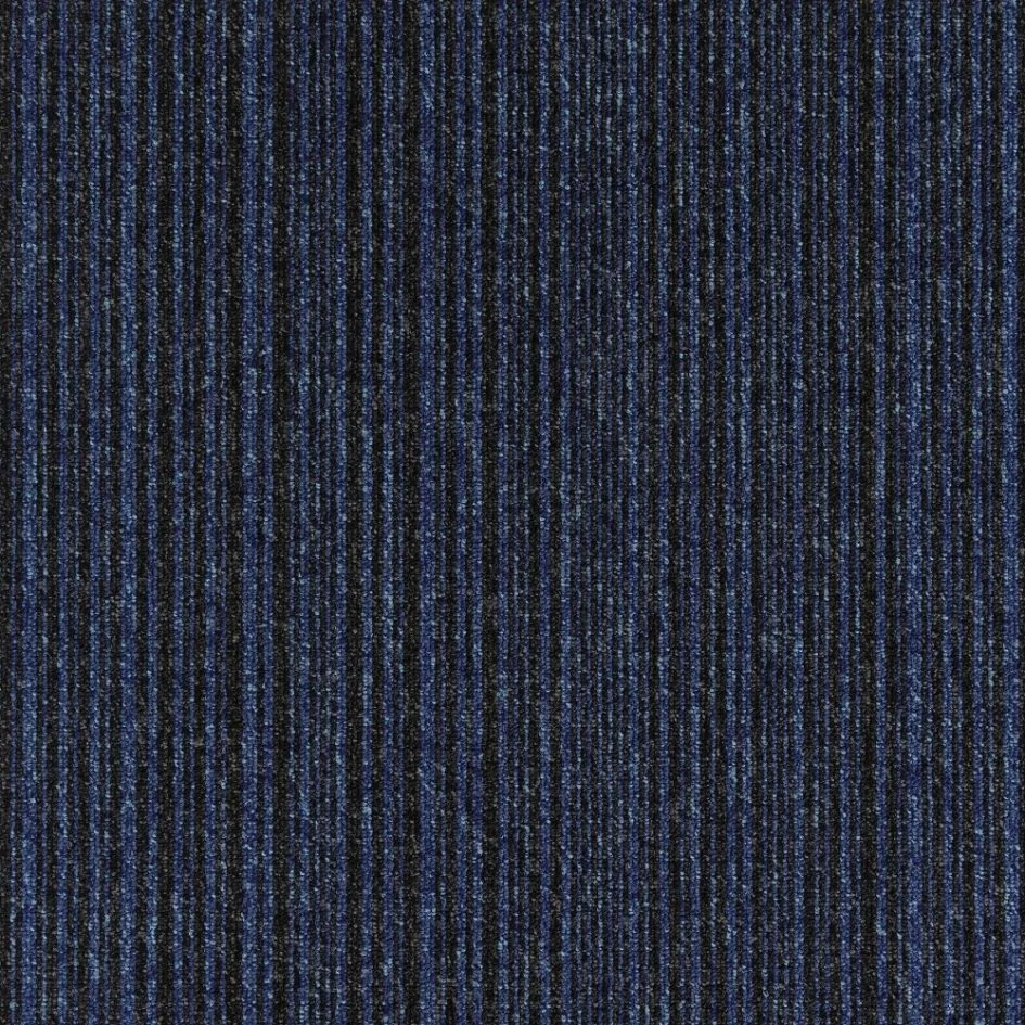 Wykładzina dywanowa w płytkach Go To (Burmatex) kolor 21906-sea-blue-stripe