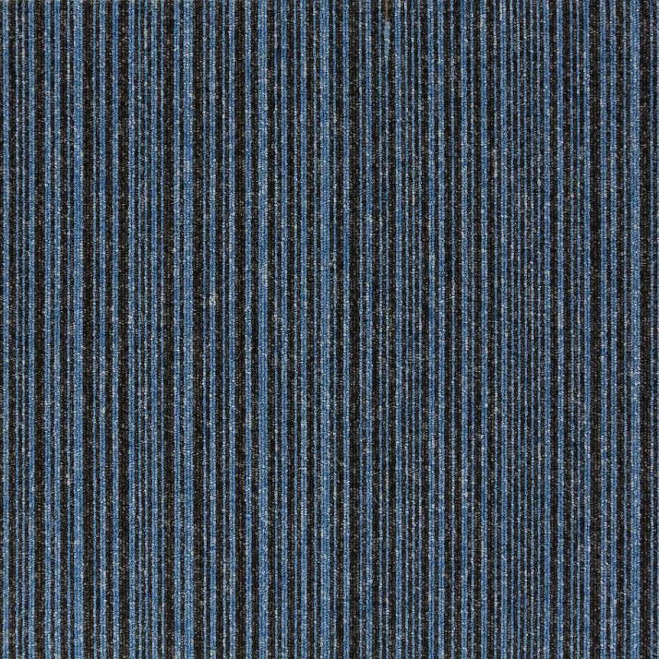 Wykładzina dywanowa w płytkach Go To (Burmatex) kolor 21910-sky-blue-stripe